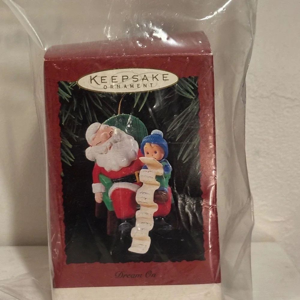 Hallmark Keepsake Ornament 1995 Dream On Santa Claus Sleeping QX6007 Vintage NIB